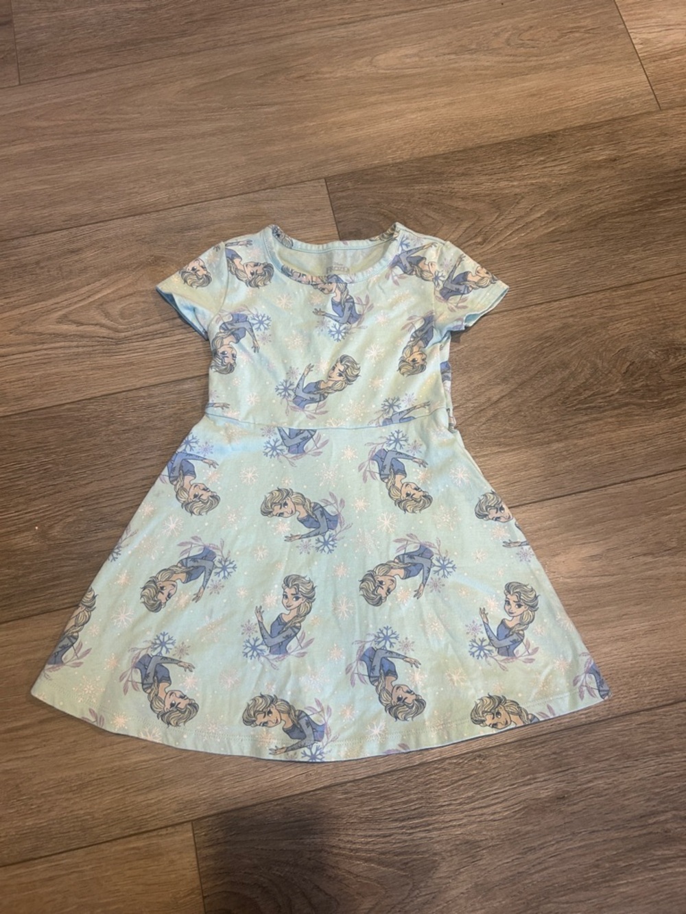 Disney Light Blue Elsa Short Sleeve Dress Size‎ 4T